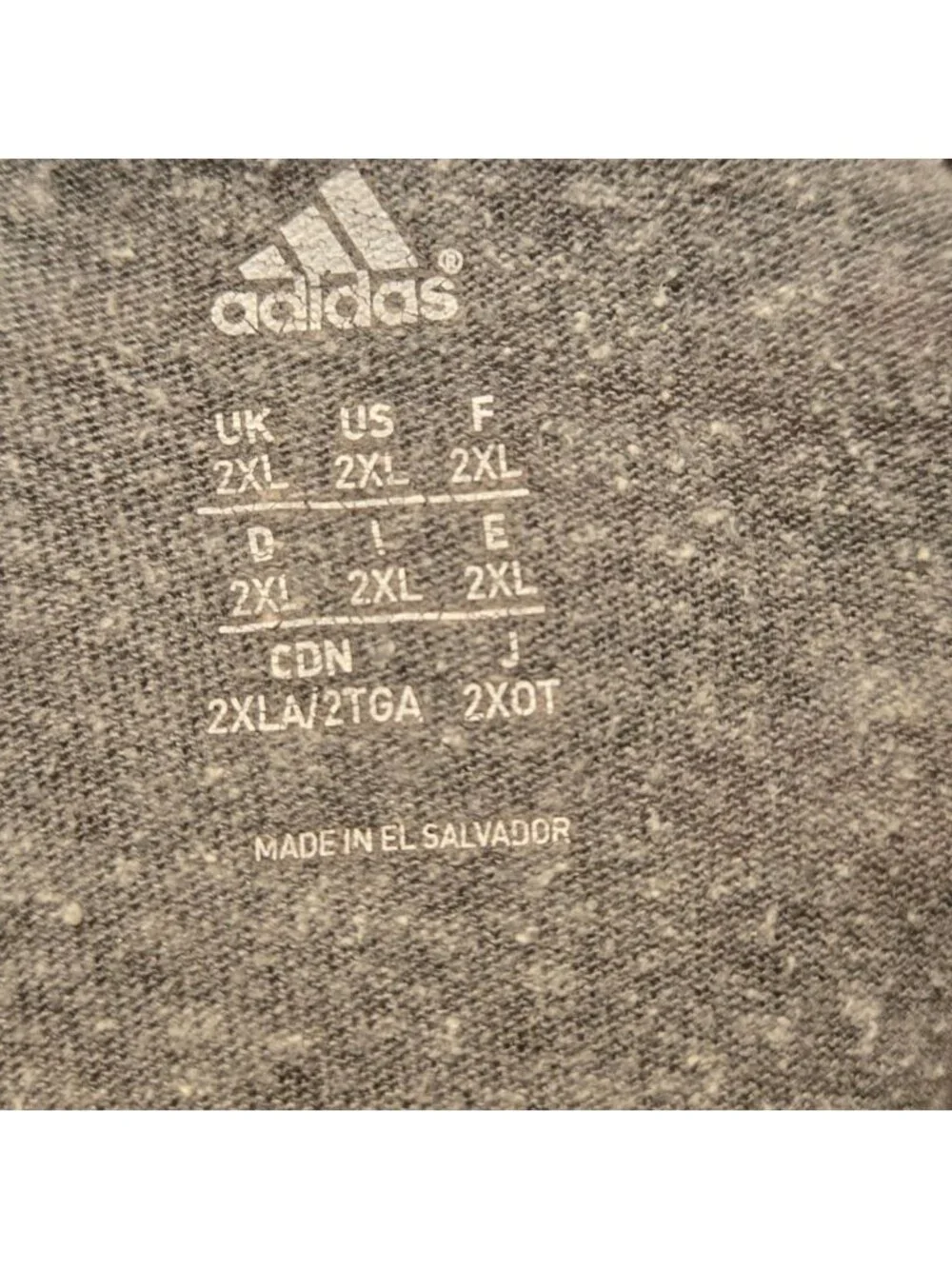 Adidas Kansas City Sporting 2XL Heather Gray T Shirt Soccer Team KC